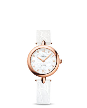 Omega Orologio da polso donna De Ville Prestige Dewdrop bianco