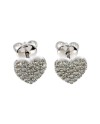 Orecchini Casella Gioielli Cuore in oro bianco e diamanti