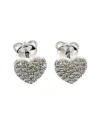 Orecchini Casella Gioielli Cuore in oro bianco e diamanti