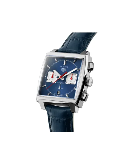 Cronografo Automatico Tag Heuer Monaco Blu Brillante