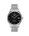 Orologio Tissot Le Locle Powermatic 80 con Quadrante Nero e Cinturino in Acciaio
