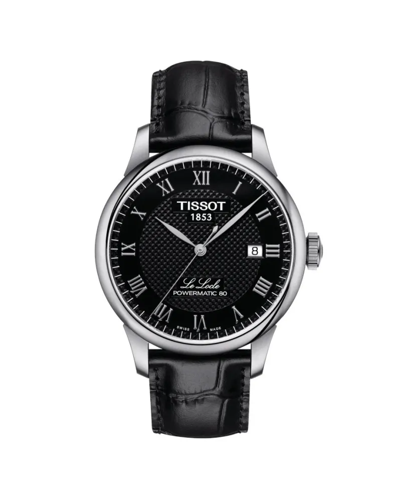 Orologio Tissot Le Locle Powermatic 80 con Quadrante Nero e Cinturino in  Pelle | Gioielleria Casella | Orologi automatici