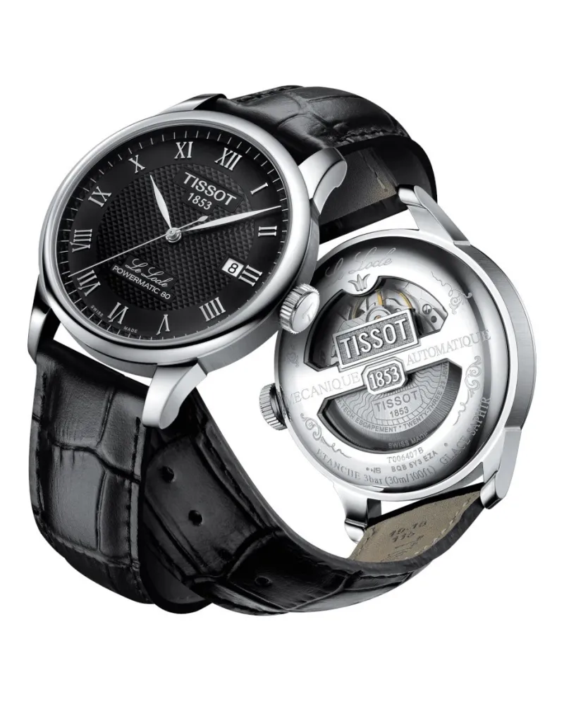 Orologio Tissot Le Locle Powermatic 80 con Quadrante Nero e Cinturino in  Pelle | Gioielleria Casella | Orologi automatici