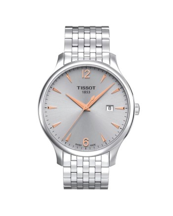 Orologio Tissot Tradition con Quadrante Argento e Cinturino in Acciaio