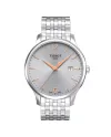 Orologio Tissot Tradition con Quadrante Argento e Cinturino in Acciaio