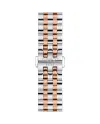 Orologio Tissot Carson Premium Powermatic 80 Pvd Oro Rosa con Quadrante Argento e Bracciale in Acciaio