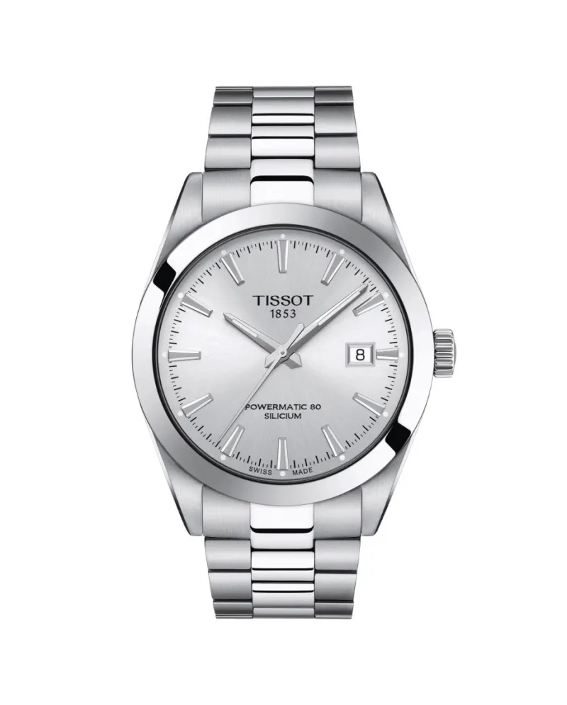 Orologio Tissot Gentleman Powermatic 80 Silicium con Quadrante Argento e  bracciale in Acciaio | Gioielleria Casella | Orologi automatici