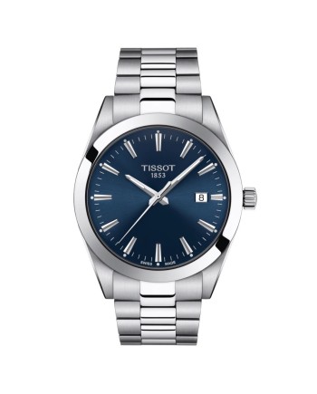 Orologio Tissot Gentleman al Quarzo con Quadrante Blu e Bracciale in Acciaio