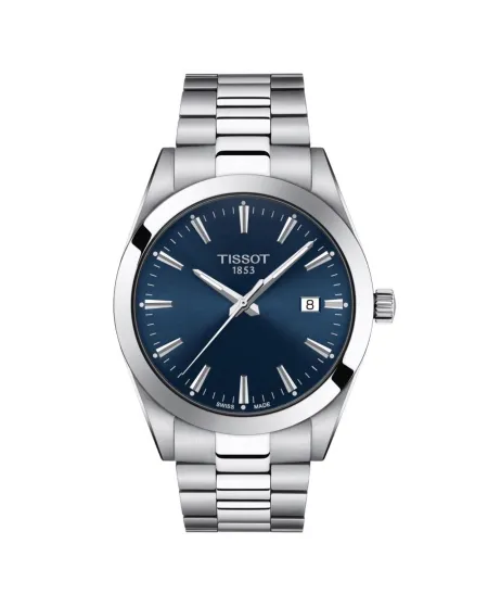 Orologio Tissot Gentleman al Quarzo con Quadrante Blu e Bracciale in Acciaio
