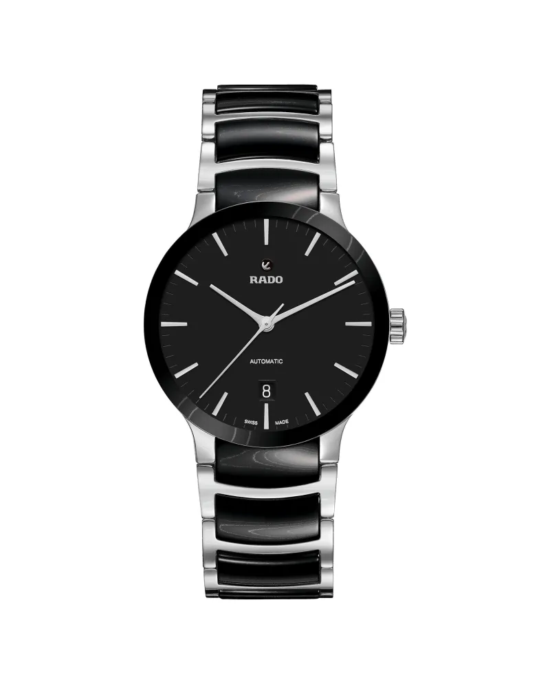 Orologio Rado Centrix con Quadrante Nero e Cinturino in Ceramica Nera e  Acciaio | Gioielleria Casella | Orologi automatici