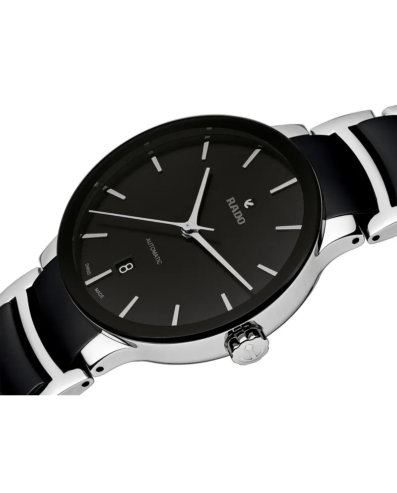 Orologio Rado Centrix con Quadrante Nero e Cinturino in Ceramica Nera e  Acciaio | Gioielleria Casella | Orologi automatici