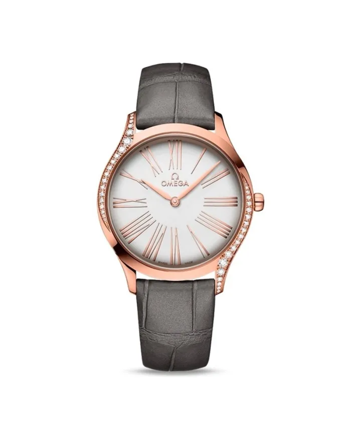Orologio Omega De Ville Trésor con Cassa in Oro Sedna e Diamanti