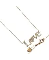 Collier Casella Gioielli en or jaune avec pendentif « Love » en or et diamants