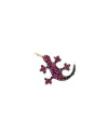 Casella Gioielli yellow gold necklace with gold gecko and rubies