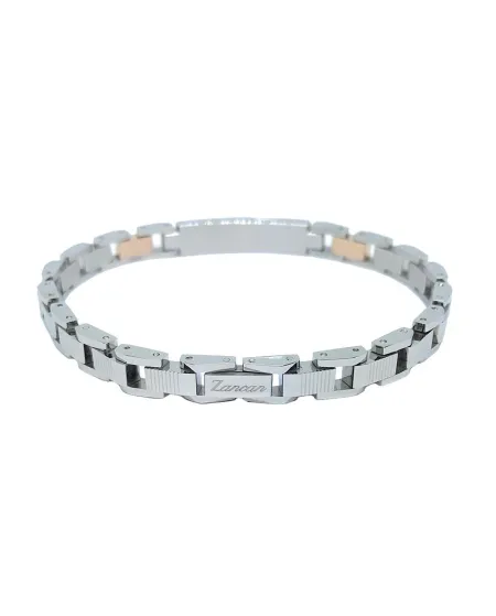 Zancan Hi-tech Men's Bracelet in Steel with Sapphires