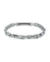 Bracelet pour homme Zancan Hi-Tekh en acier avec spinelles noires