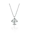 Collier ras-de-cou Le Lune Diamonds en or blanc avec diamant de 0,10 ct