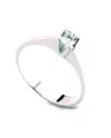 Anello Solitario Coscia Le Lune Diamonds in Oro Bianco con Diamante 0,10 ct