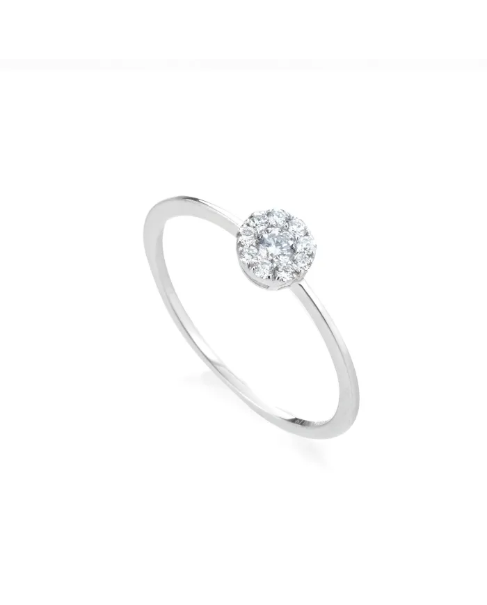 Bague Magic Le Lune Diamants Coscia en Or Blanc avec Diamant de 0,19 ct