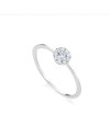 Magic Le Lune Diamonds Coscia Ring in White Gold with 0.19 ct Diamond