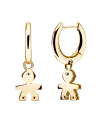 Orecchini Pendenti Le Bebè I Classici in Oro Giallo con Bimbo