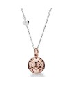 Ciondolo Le Bebé Suonamore I Mondi in Argento Placcato Oro Rosa con Collanina