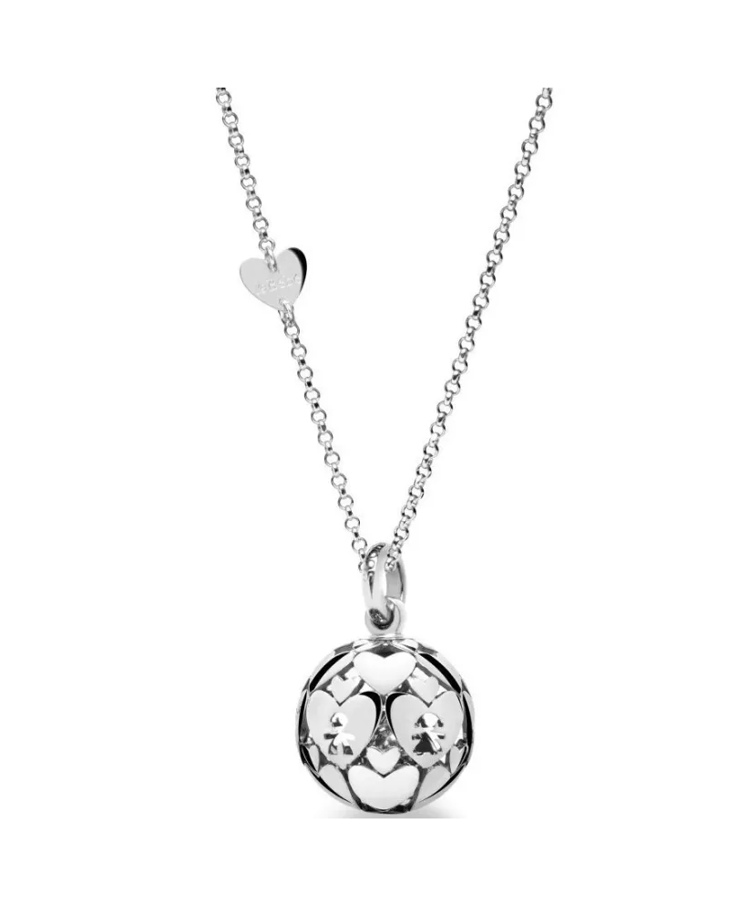 Pendentif Le Bebé Suonamore I Mondi en argent avec collier
