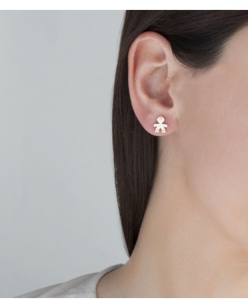 Orecchino Singolo Le Bebè I Classici in Oro Giallo con Bimbo