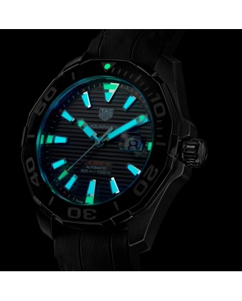 Montre automatique Tag Heuer Aquaracer Calibre 5 à cadran noir