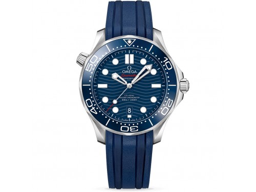 Orologio Omega Diver 300m Co-Axial Master Chronometer Blu con Cinturino in Caucciù