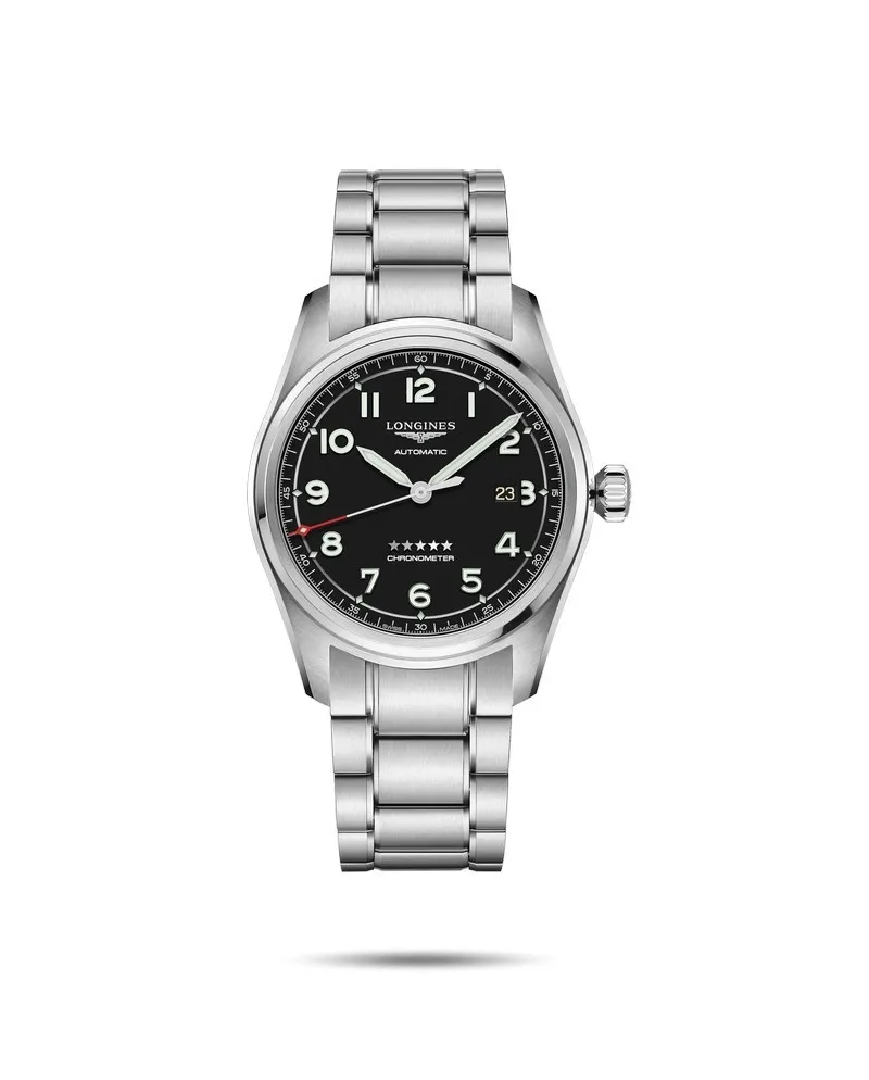 Orologio Longines Spirit con Quadrante Nero e Bracciale in Acciaio Orologio Longines Spirit con Quadrante Nero e Bracciale in Acciaio