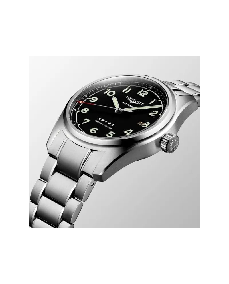 Orologio Longines Spirit con Quadrante Nero e Bracciale in Acciaio |  Gioielleria Casella | Orologi automatici