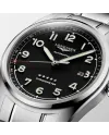 Orologio Longines Spirit con Quadrante Nero e Bracciale in Acciaio