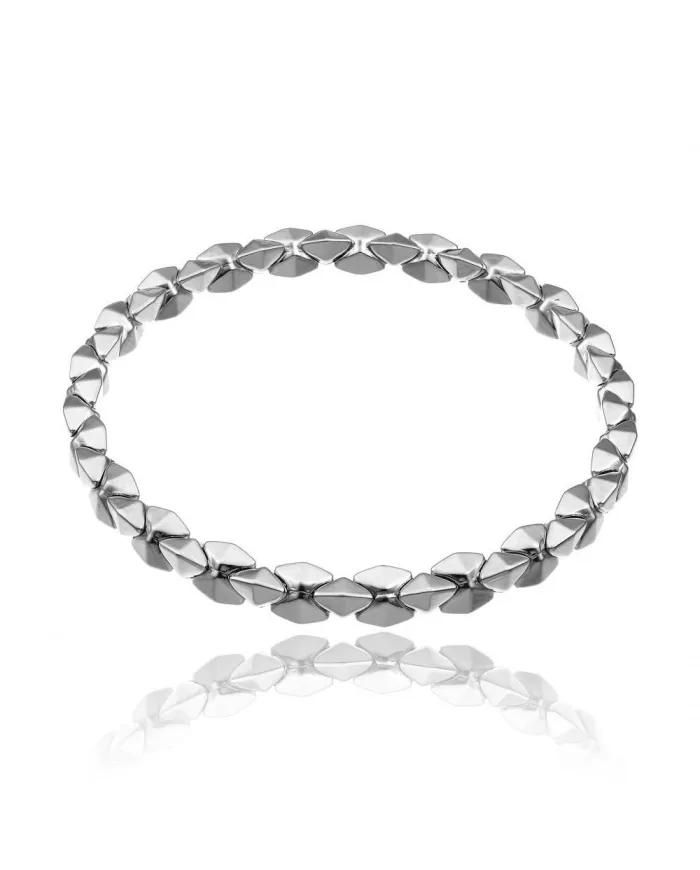 Bracciale Elastico Chimento Stretch Spring in Oro Bianco