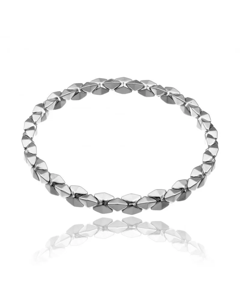 Bracciale Elastico Chimento Stretch Spring in Oro Bianco