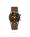 Orologio The Longines Legend Diver Watch con Cinturino in Pelle Marrone