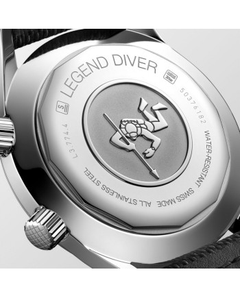 Orologio The Longines Legend Diver Watch con Cinturino in Tessuto Blu