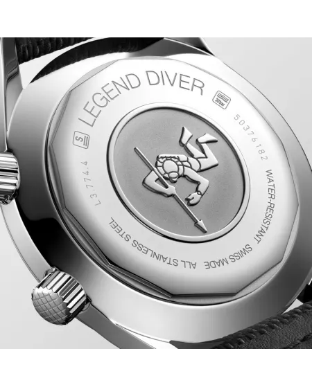 Orologio The Longines Legend Diver Watch con Cinturino in Tessuto Blu