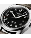Orologio Longines Spirit con Quadrante Nero e Cinturino in Pelle