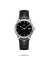 Orologio Longines Flagship con Quadrante Nero e Cinturino in Pelle