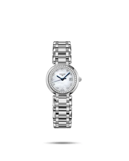 Orologio al Quarzo Longines PrimaLuna con 55 Diamanti e Quadrante in Madreperla