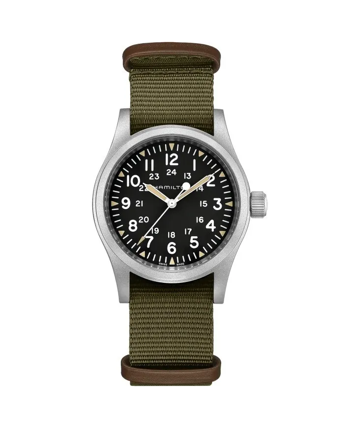 Orologio Hamilton Khaki Field Mechanical con Cinturino Nato in Tessuto e Pelle