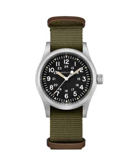 Orologio Hamilton Khaki Field Mechanical con Cinturino Nato in Tessuto e Pelle