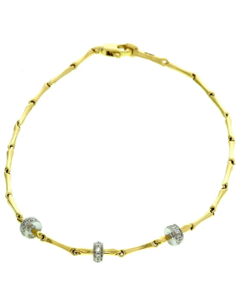 Bracciale Chimento Tradition Gold Bamboo Shine in Oro Giallo e Bianco Bracciale Chimento Tradition Gold Bamboo Shine in Oro Giallo e Bianco