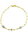 Bracciale Chimento Tradition Gold Bamboo Shine in Oro Giallo e Bianco