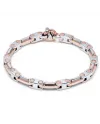 Bracciale da Uomo Barakà in Oro Bianco e Oro Rosa con Diamante