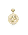 Mono Orecchino Chantecler Logo Grande in Oro Giallo e Diamanti