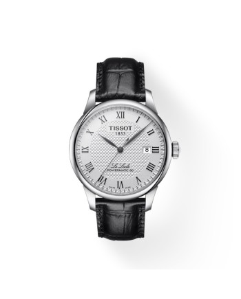 Orologio Tissot Le Locle Powermatic 80 con Quadrante Argento e Cinturino in Pelle
