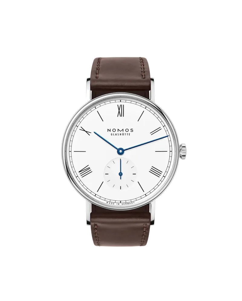 Orologio Nomos Glashütte Ludwig 38 con Cinturino Marrone