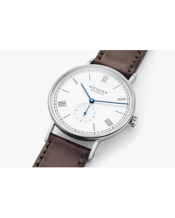 Orologio Nomos Glashütte Ludwig 38 con Cinturino Marrone